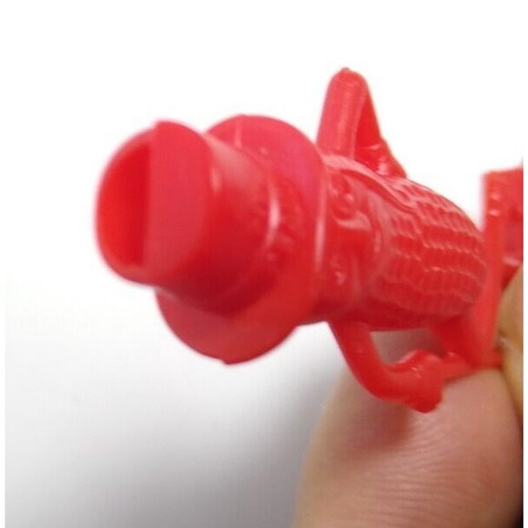 Planters Mr. Peanut Red Toy Whistle Original Plastic Figure 1950s Vintage Retro - Picture 5 of 5